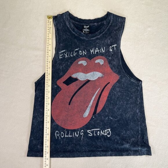 Rolling Stones Exit on Main St Black Graphic Print Band Tank, Size: S - Picture 9 of 9